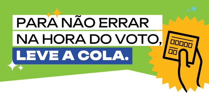 Eleitores podem levar lembrete para a cabine de votação