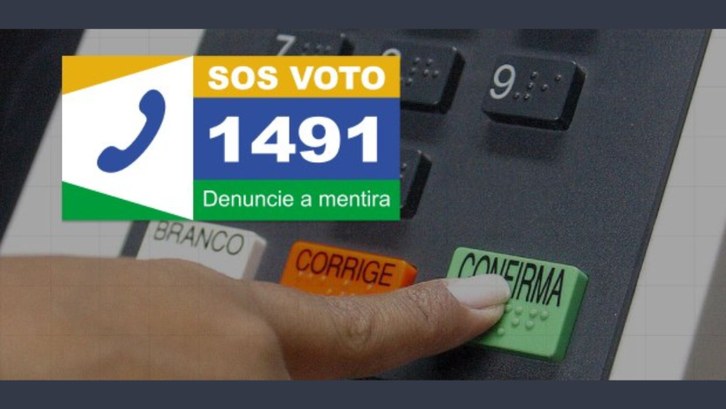 Ferramenta permite que cidadãs e cidadãos denunciem gratuitamente, pelo número 1491, mentiras so...